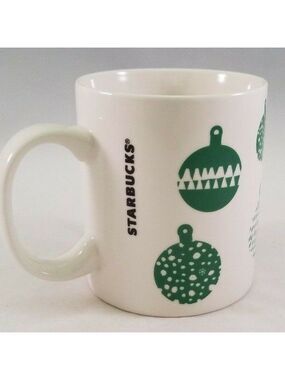 starbucks green ball ornament christmas coffee mug
